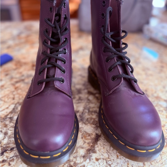 Dr. Martens Rich Purple Lace-Up Boots - Picture 1 of 3